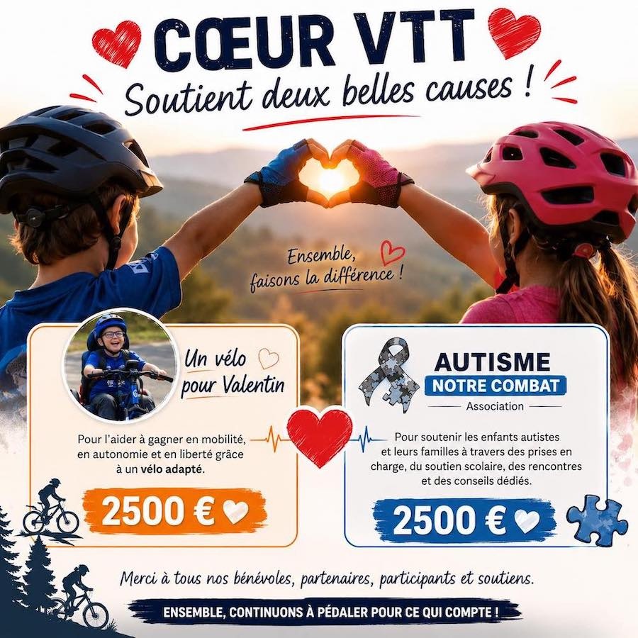 Un v�lo pour Valentin et Autisme notre combat